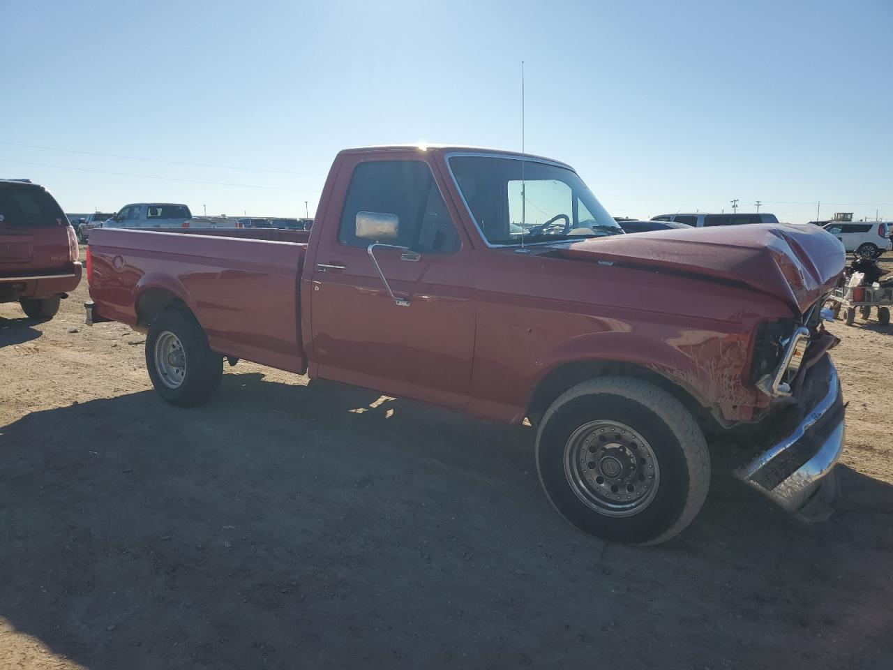 1993 Ford F-150 VIN 1FTDF15N3PLB30907 Copart auction photo, front end damage thumbnail 4