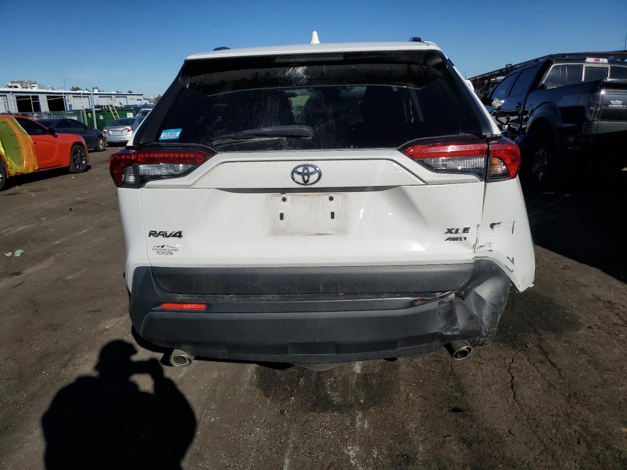 2019 Toyota RAV 4 VIN JTMP1RFV0KD500738 Copart auction photo, front end / rear end damage thumbnail 6