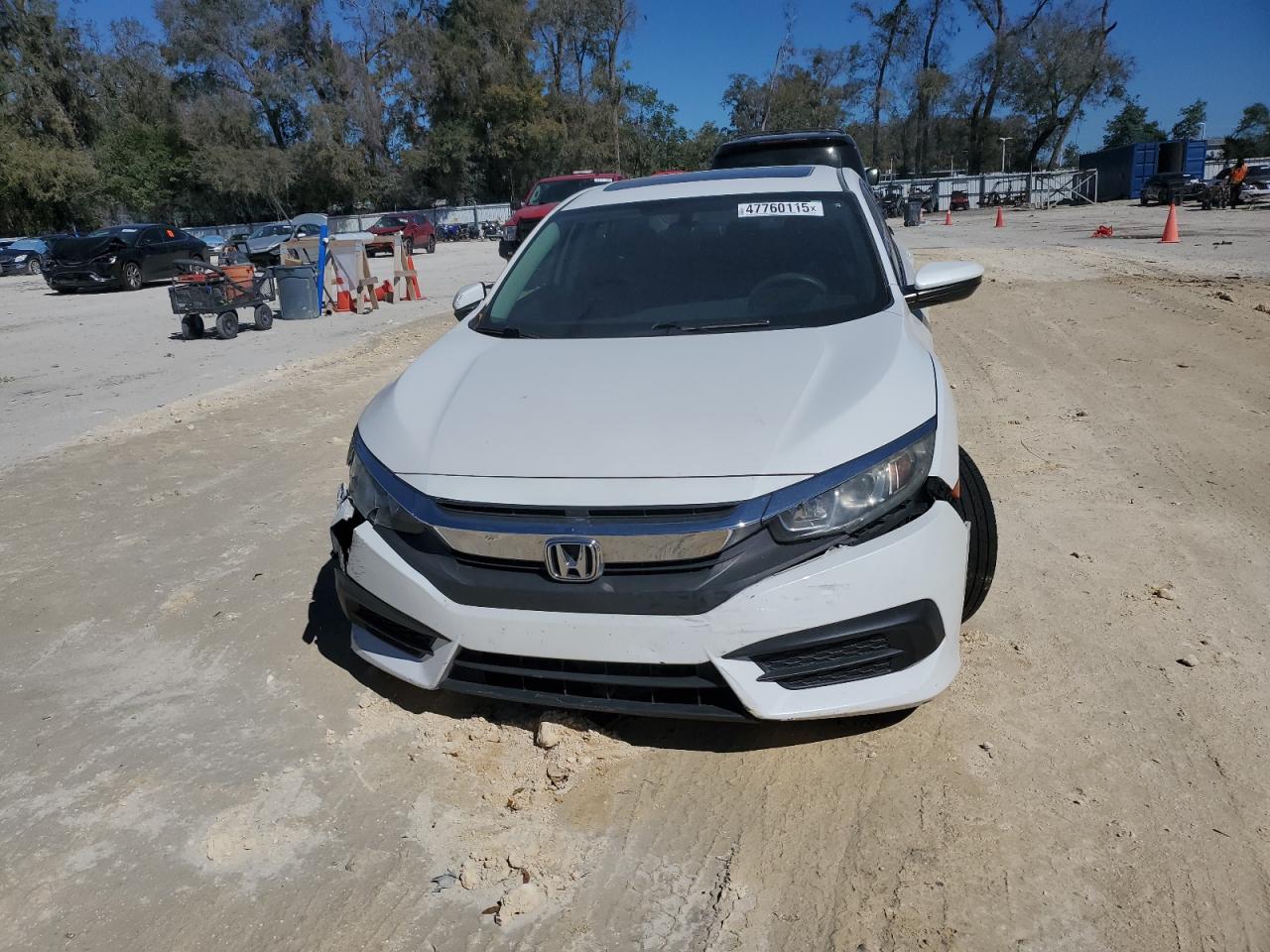 2017 Honda Civic VIN 19XFC2F72HE074539 Copart auction photo, front end / side damage thumbnail 5