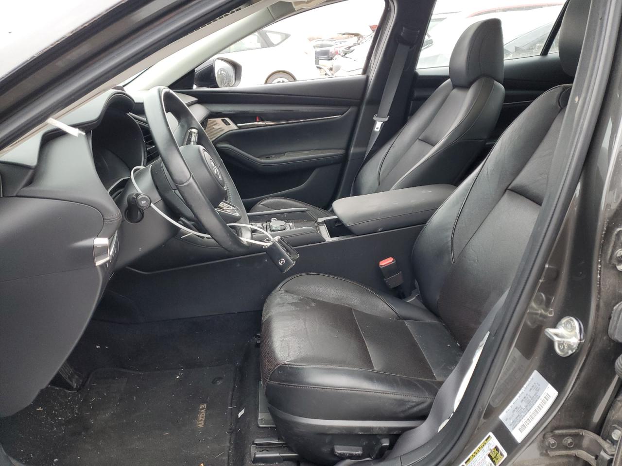 2021 Mazda 3 VIN JM1BPBEY8M1332671 Copart auction photo, side / rear end damage thumbnail 7