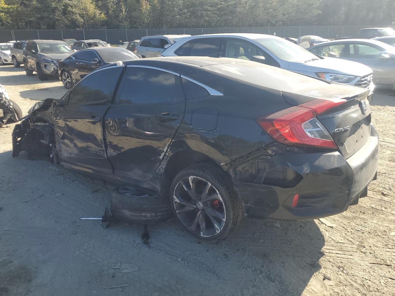 2020 Honda Civic VIN 2HGFC2F87LH530025 Copart auction photo, all over damage thumbnail 2