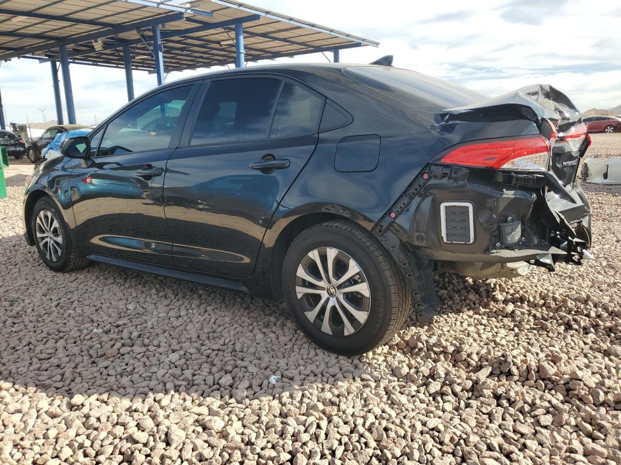 2022 Toyota Corolla VIN JTDEAMDE1NJ057762 Copart auction photo, rear end damage thumbnail 2