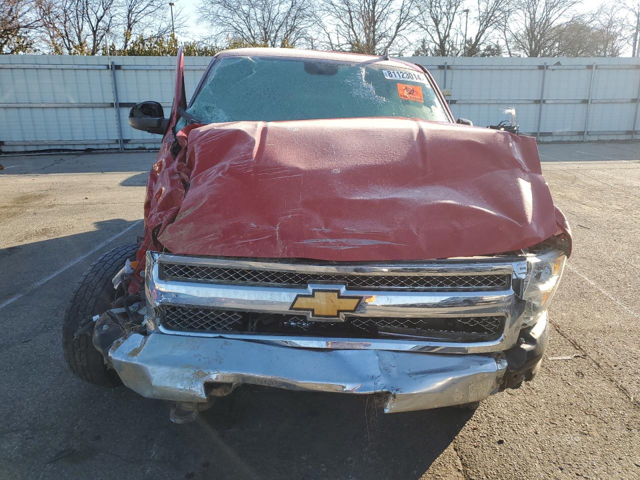2013 Chevrolet Silverado VIN 1GCRKSE74DZ371120 Copart auction photo, all over damage thumbnail 5