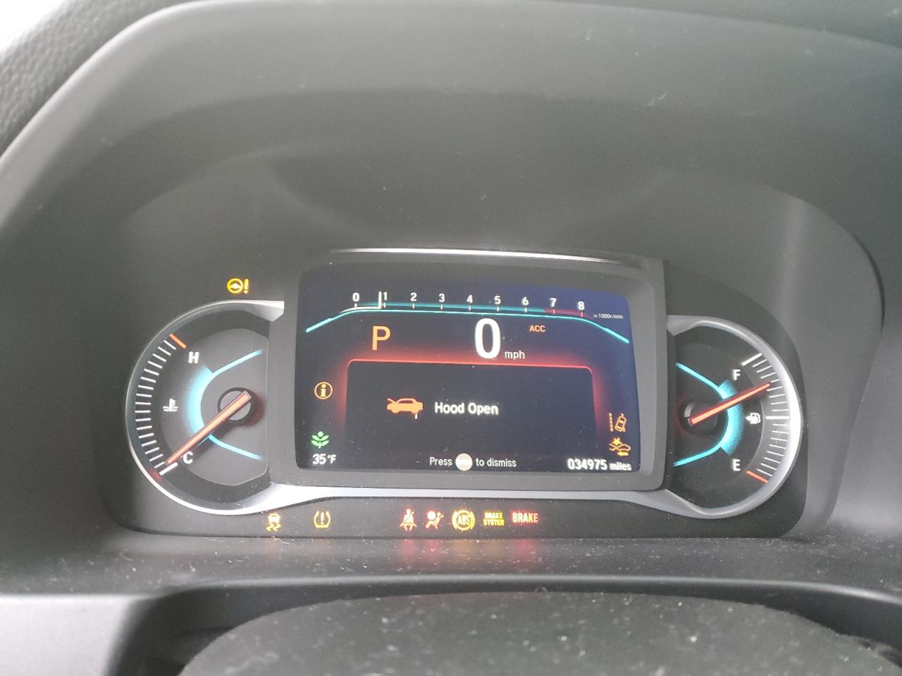 2021 Honda Passport VIN 5FNYF8H50MB033538 Copart auction photo, front end / side damage thumbnail 9