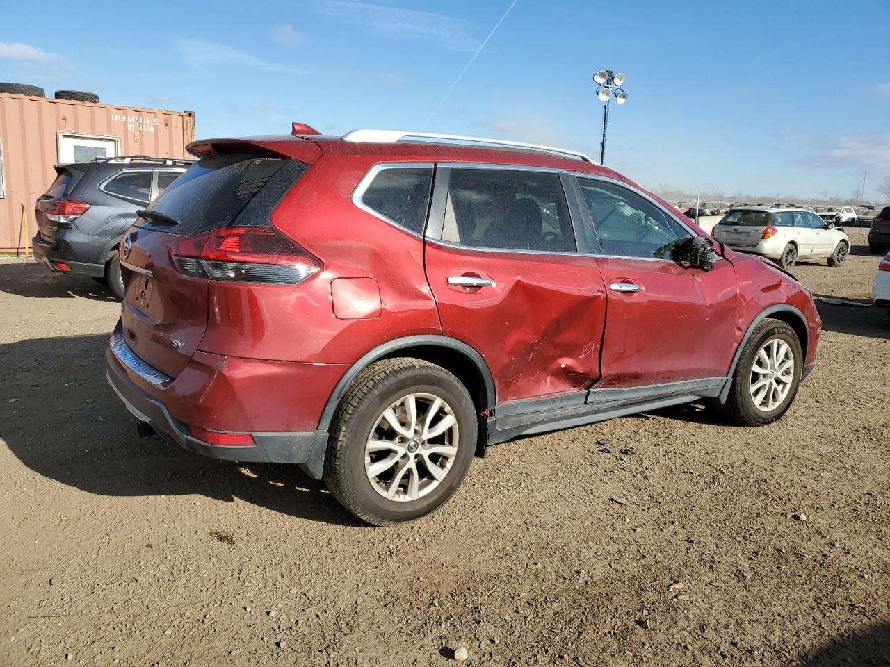 2018 Nissan Rogue VIN 5N1AT2MT2JC842409 Copart auction photo, all over damage thumbnail 3