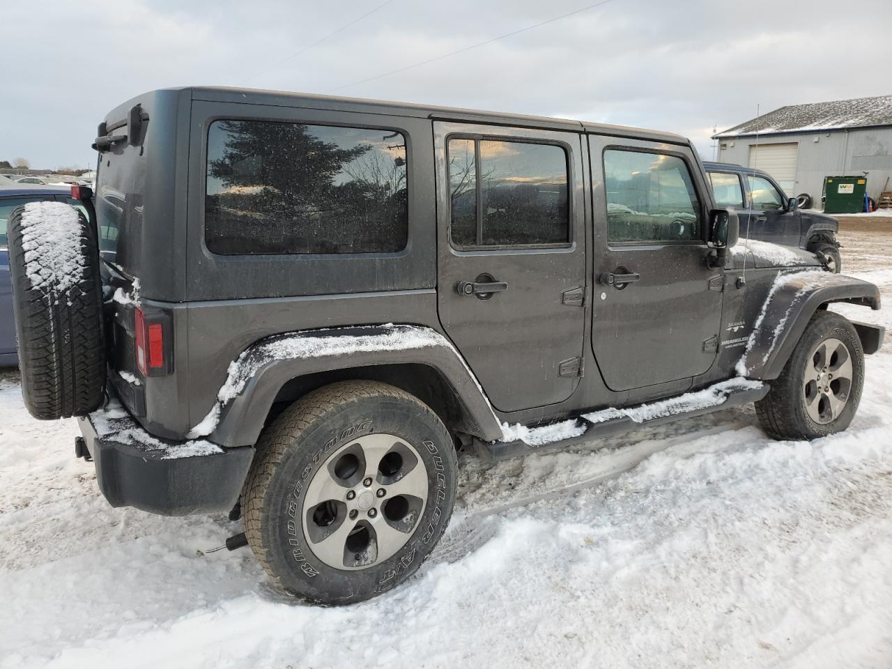 2017 Jeep Wrangler VIN 1C4BJWEG8HL585435 Copart auction photo, frame damage damage thumbnail 3