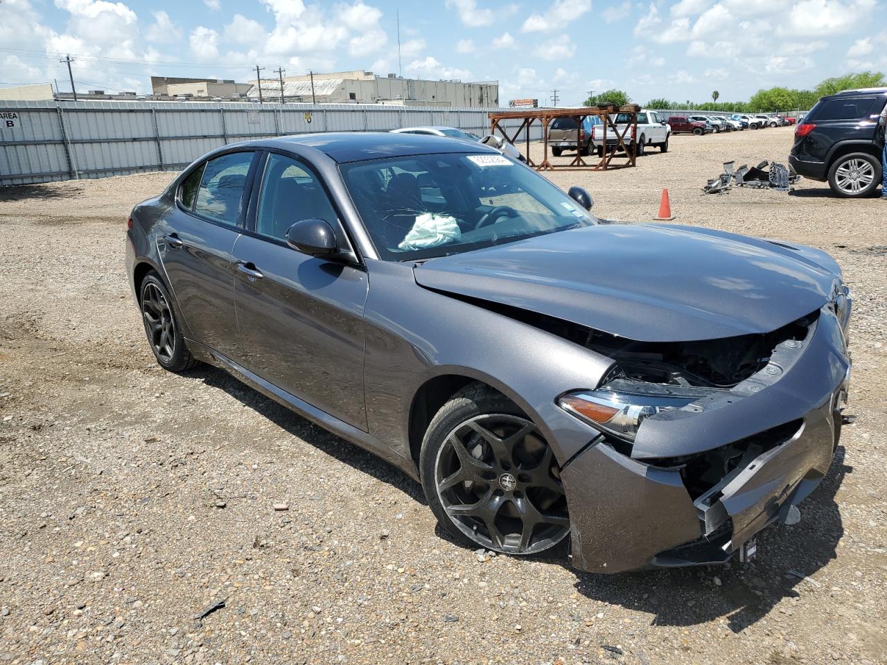 2021 Alfa Romeo Giulia VIN ZARFAMAN3M7642062 Copart auction photo, front end damage thumbnail 4