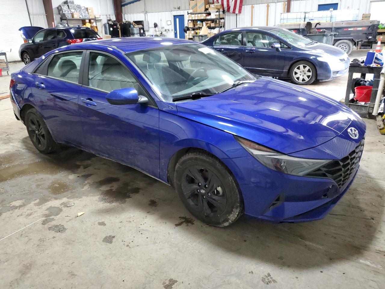 2023 Hyundai Elantra VIN KMHLM4AJ1PU090886 Copart auction photo, front end damage thumbnail 4