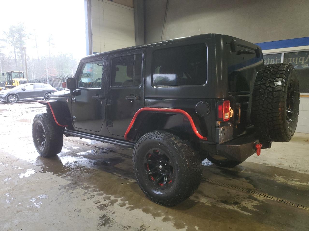 2014 Jeep Wrangler VIN 1C4BJWFG6EL316411 Copart auction photo, mechanical damage thumbnail 2