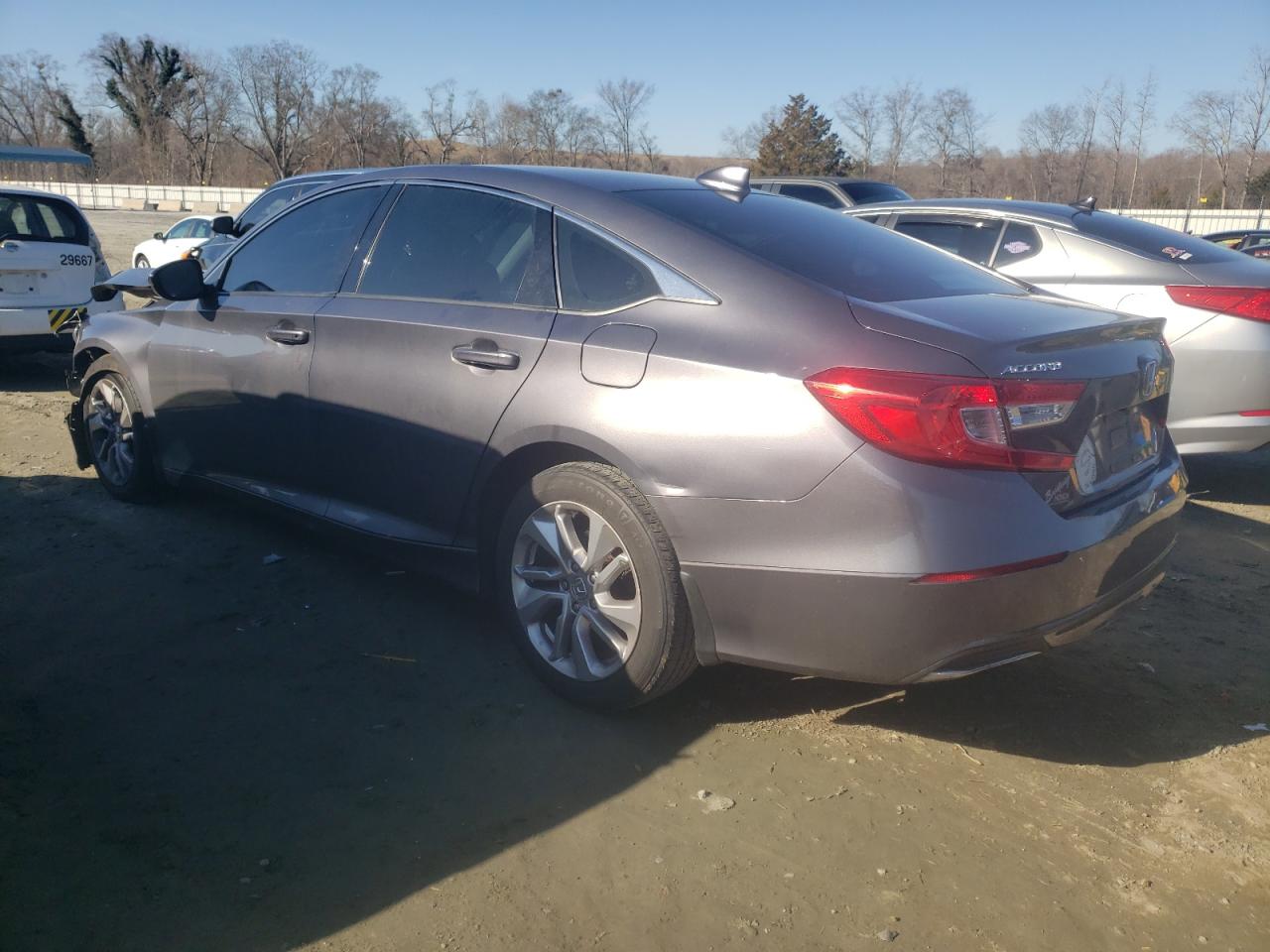 2019 Honda Accord VIN 1HGCV1F10KA105561 Copart auction photo, front end / side damage thumbnail 2