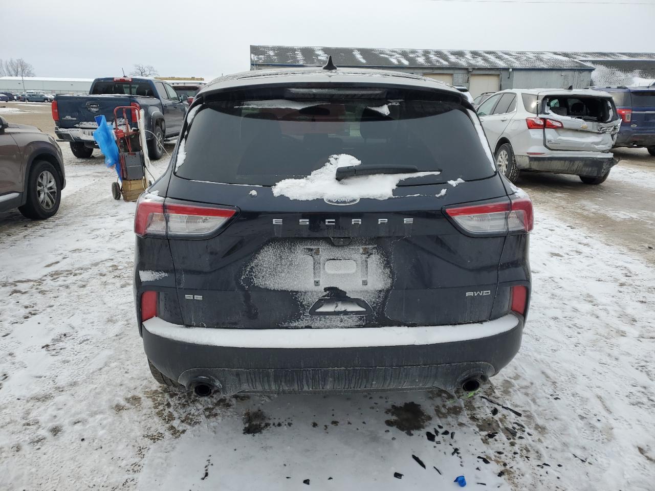 2021 Ford Escape VIN 1FMCU9G6XMUB09690 Copart auction photo, side / front end damage thumbnail 6