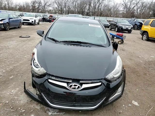 2014 Hyundai Elantra VIN KMHDH4AE2EU073278 Copart auction photo, side / front end damage thumbnail 11