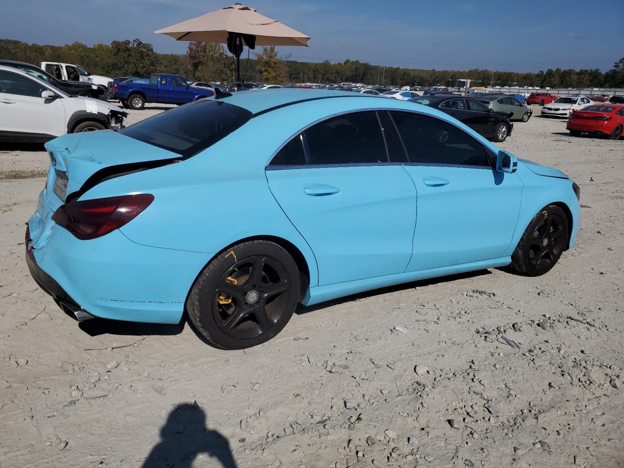2014 Mercedes-Benz CLA-klasse VIN WDDSJ4EB4EN111125 Copart auction photo, rear end damage thumbnail 3
