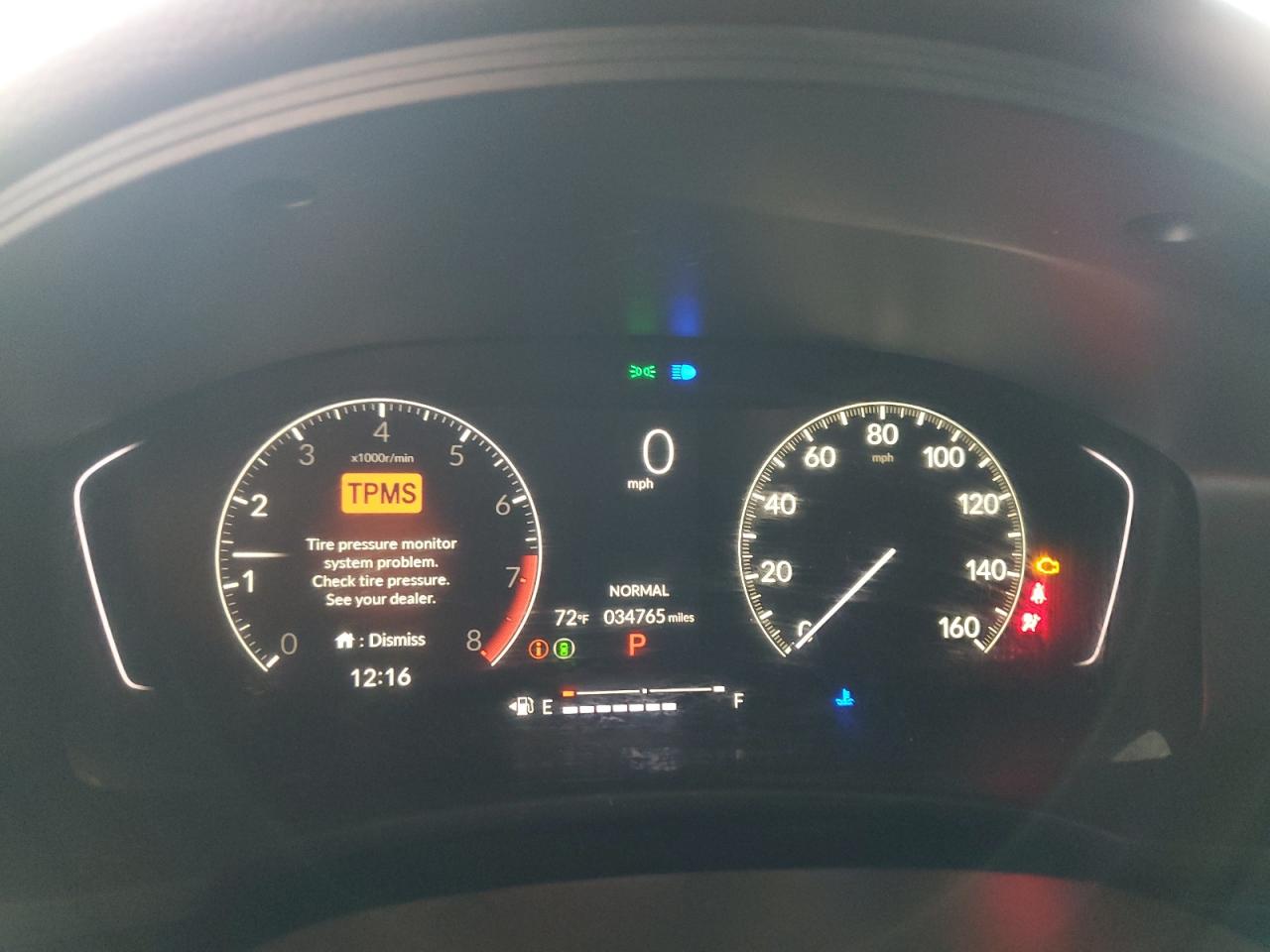 2022 Honda Civic VIN 2HGFE2F57NH603722 Copart auction photo, mechanical / front end damage thumbnail 9