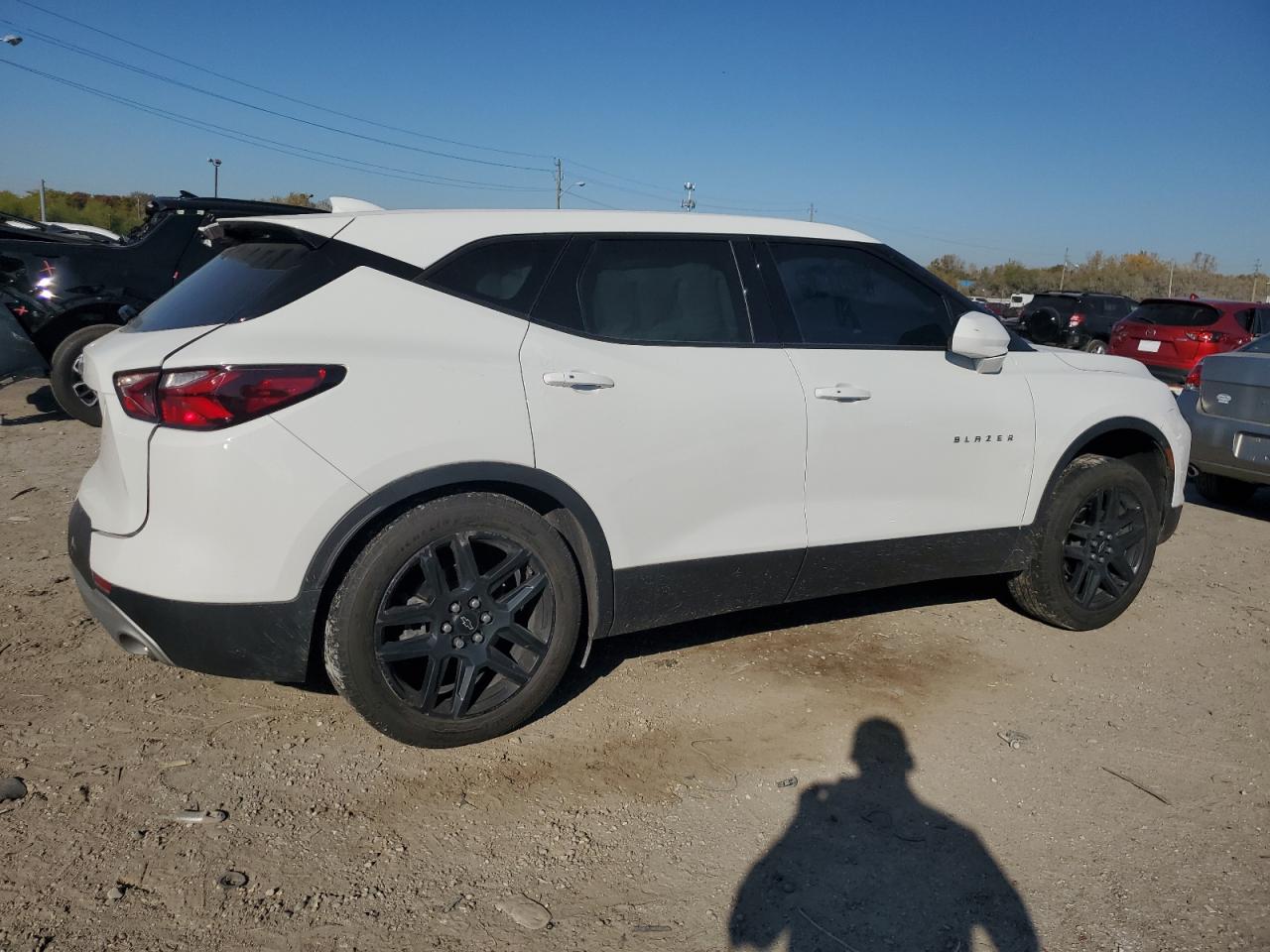 2021 Chevrolet Blazer VIN 3GNKBBRA3MS580134 Copart auction photo, rear end / undercarriage damage thumbnail 3