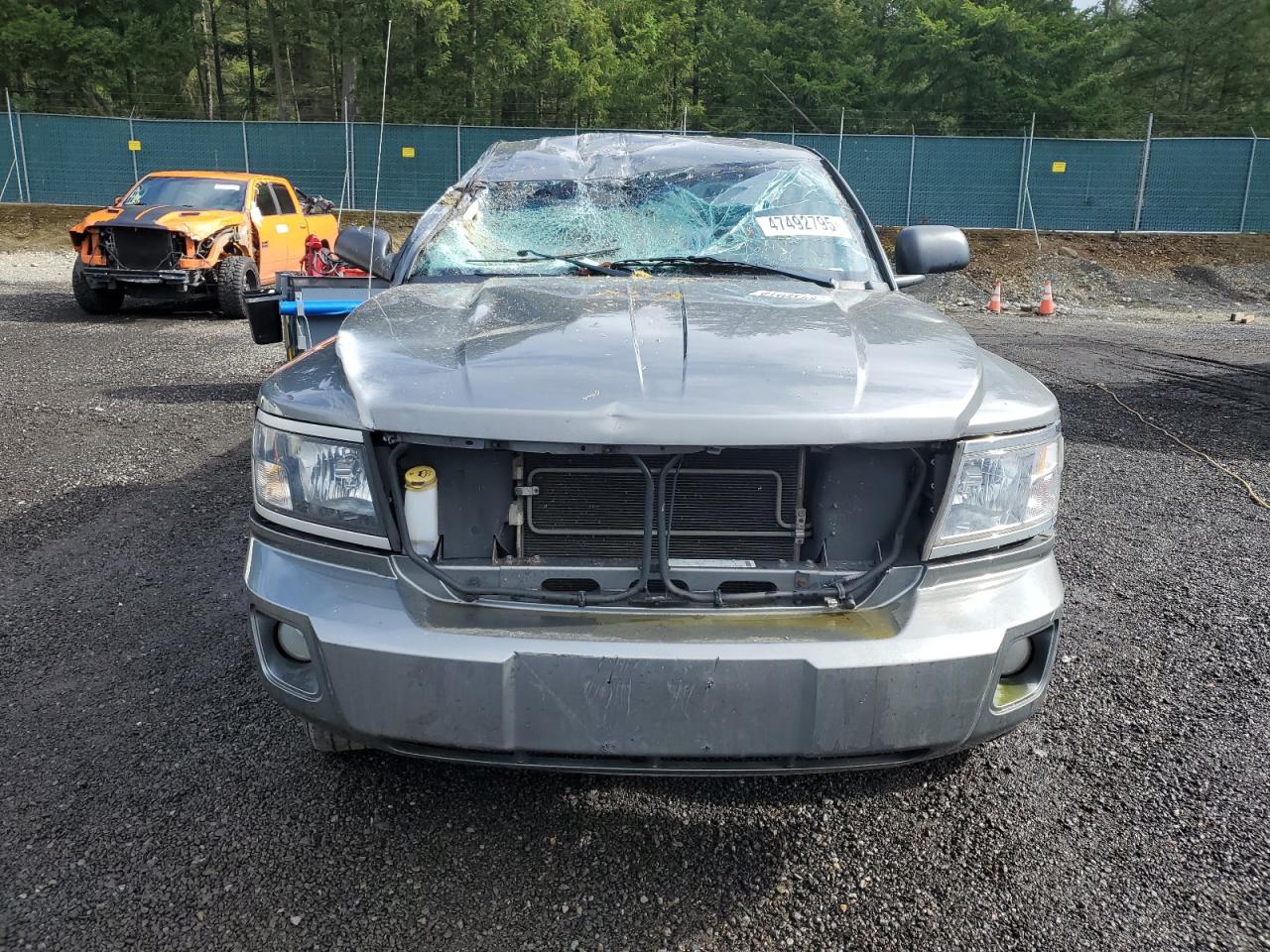 2010 Dodge Dakota VIN 1D7CW3GK4AS230530 Copart auction photo, top/roof / front end damage thumbnail 5