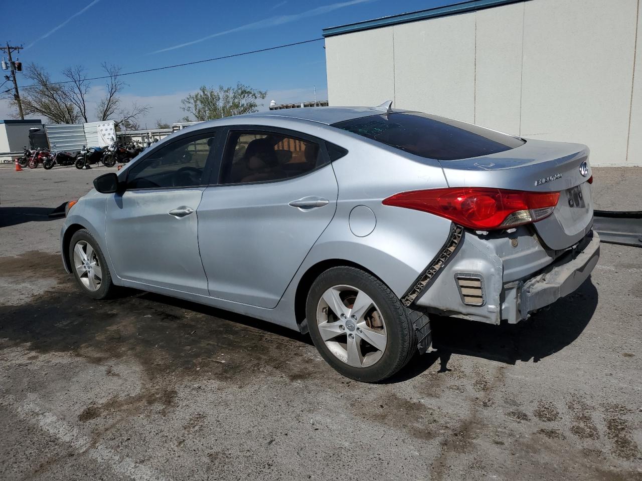 2011 Hyundai Elantra VIN KMHDH4AEXBU117281 Copart auction photo, rear end / minor dent/scratches damage thumbnail 2