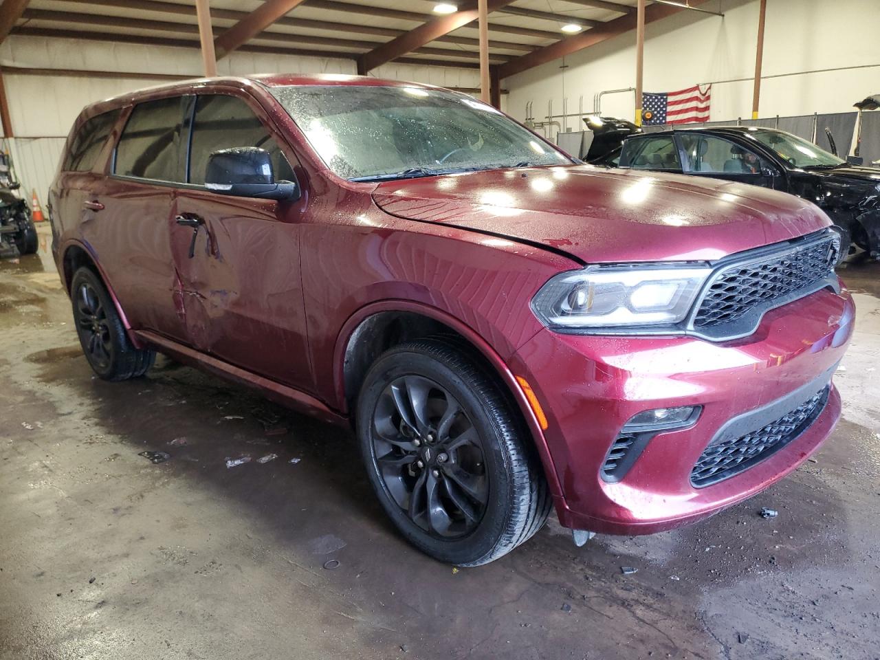 2021 Dodge Durango VIN 1C4RDJDG8MC750565 Copart auction photo, side / front end damage thumbnail 4