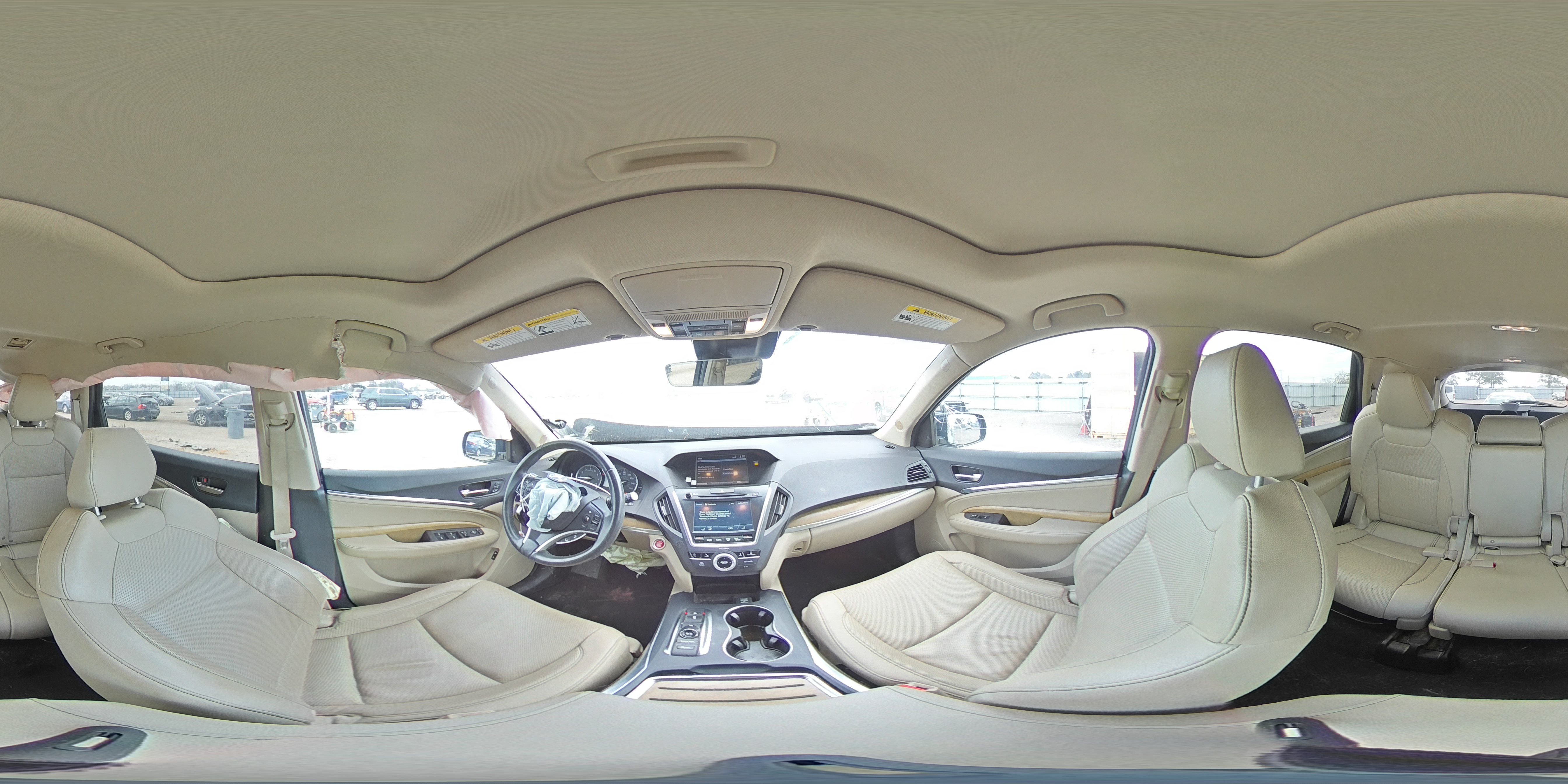2020 Acura MDX VIN 5J8YD3H58LL007727 Copart auction photo, front end / side damage thumbnail 14