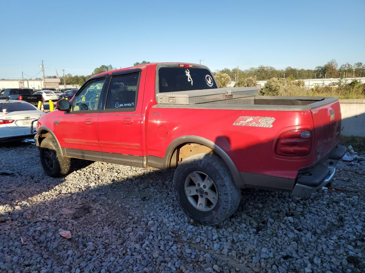 2002 Ford F-150 VIN 1FTRW08L62KA54334 Copart auction photo, rear end damage thumbnail 2