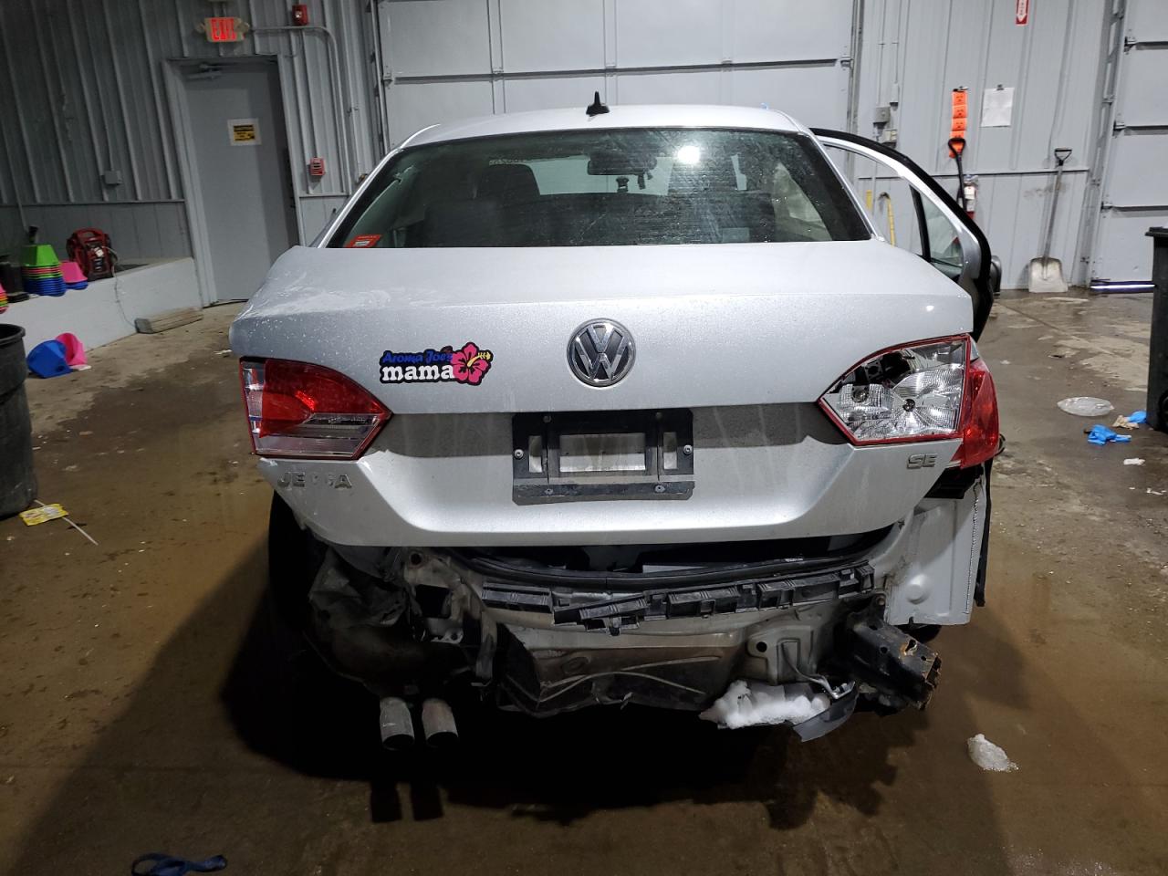 2014 Volkswagen Jetta VIN 3VWD17AJXEM281823 Copart auction photo, rear end / side damage thumbnail 6