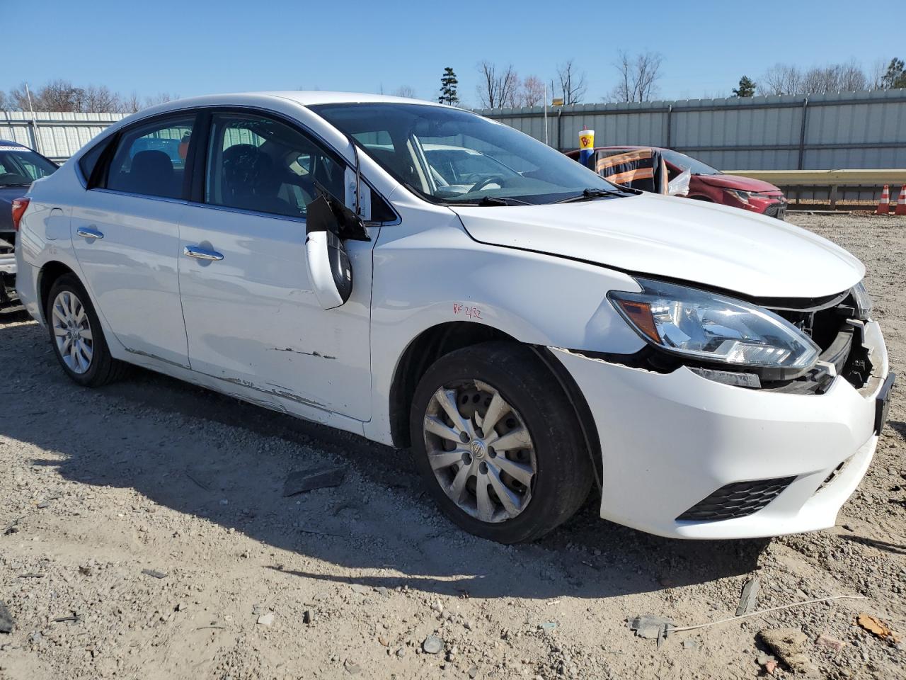 2016 Nissan Sentra VIN 3N1AB7AP5GL643723 Copart auction photo, front end / side damage thumbnail 4