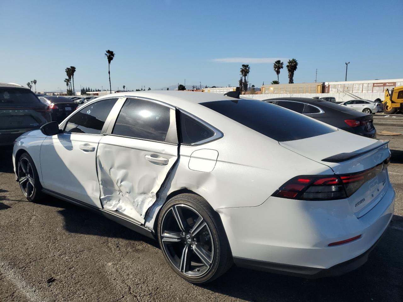 2024 Honda Accord VIN 1HGCY2F57RA084489 Copart auction photo, undercarriage / side damage thumbnail 2