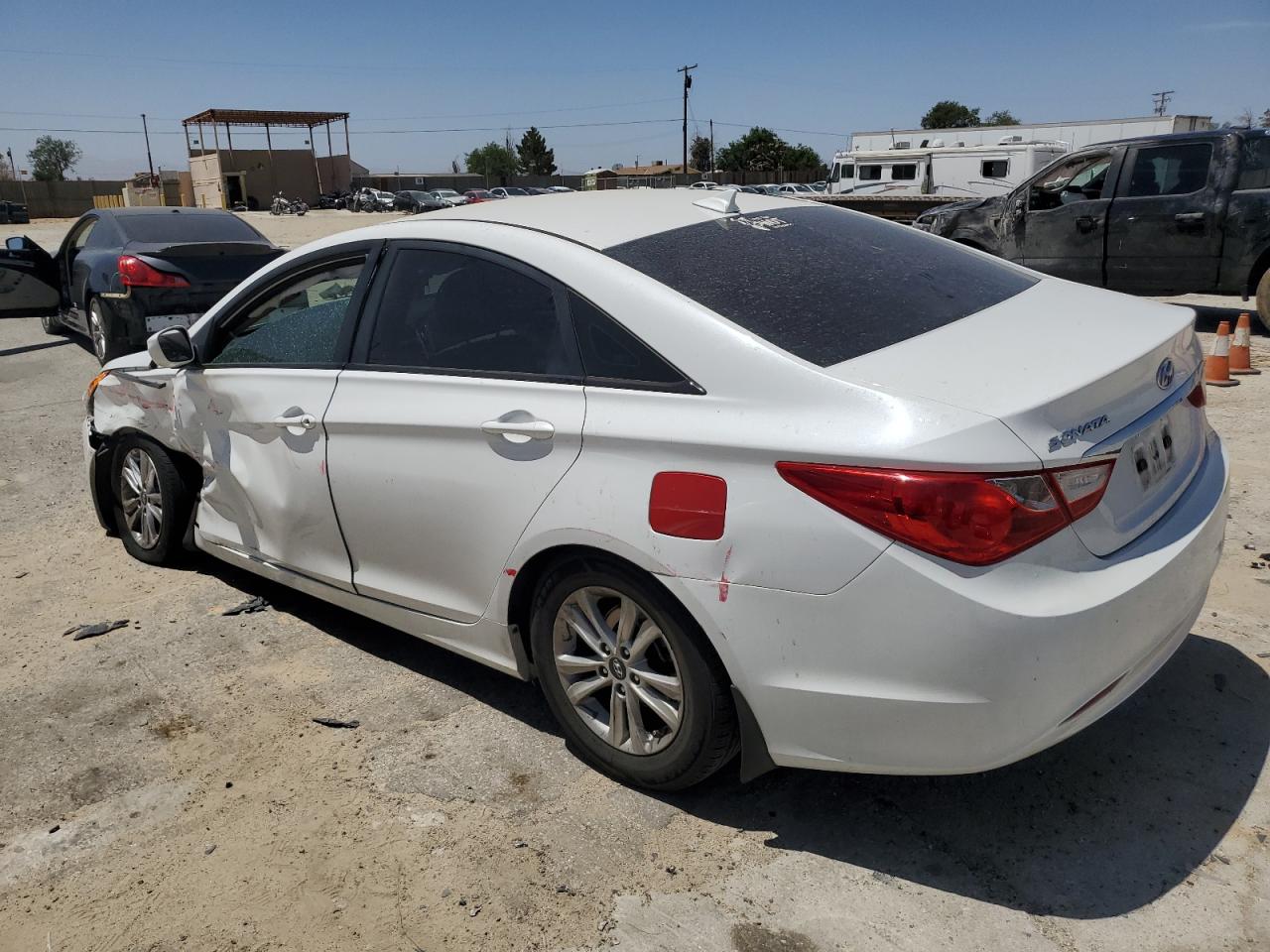 2013 Hyundai Sonata VIN 5NPEB4AC2DH539678 Copart auction photo, front end / side damage thumbnail 2