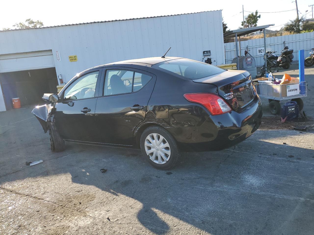 2014 Nissan Versa VIN 3N1CN7AP4EL877283 Copart auction photo, front end / all over damage thumbnail 2