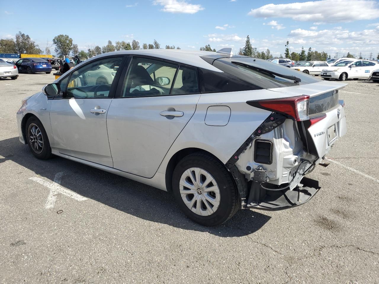 2020 Toyota Prius VIN JTDKARFU6L3126421 Copart auction photo, rear end damage thumbnail 2