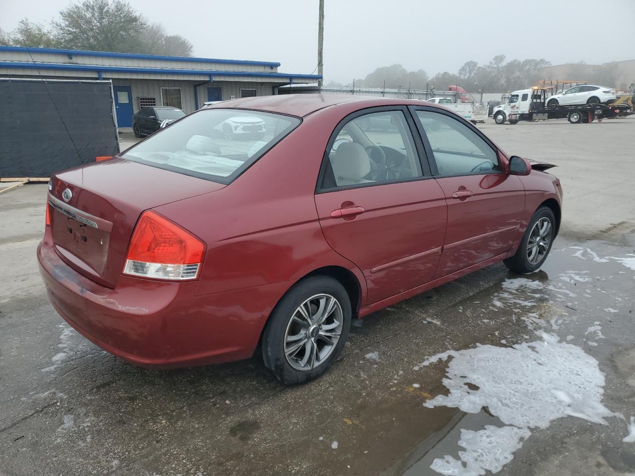 2007 KIA Spectra VIN KNAFE122X75447199 Copart auction photo, front end damage thumbnail 3