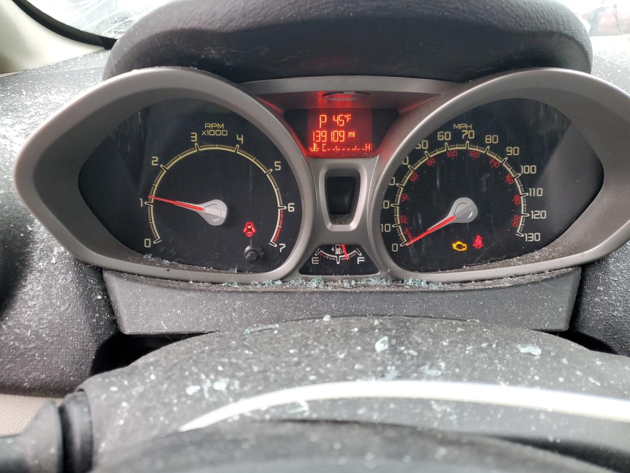 2013 Ford Fiesta VIN 3FADP4BJ3DM223409 Copart auction photo, vandalism / rear end damage thumbnail 9
