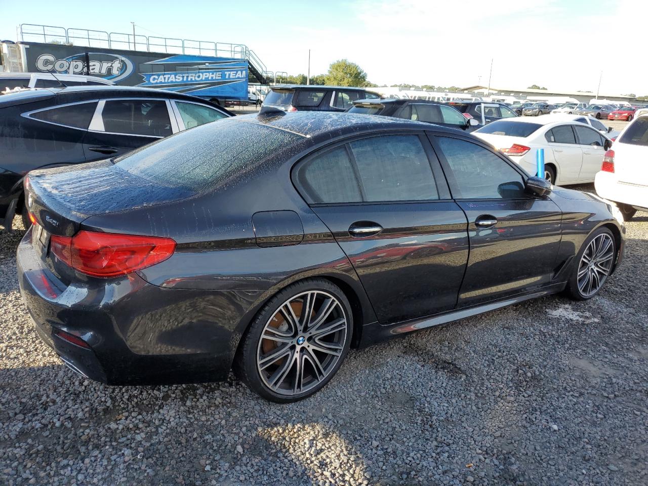 2018 BMW 5er VIN WBAJE5C50JWA93384 Copart auction photo, water/flood damage thumbnail 3