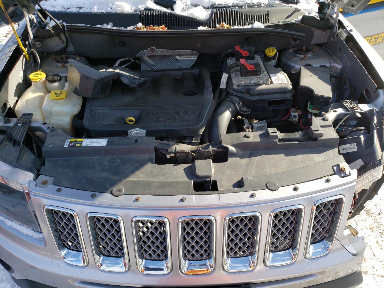 2014 Jeep Compass VIN 1C4NJDEB0ED897941 Copart auction photo, frame damage / front end damage thumbnail 12