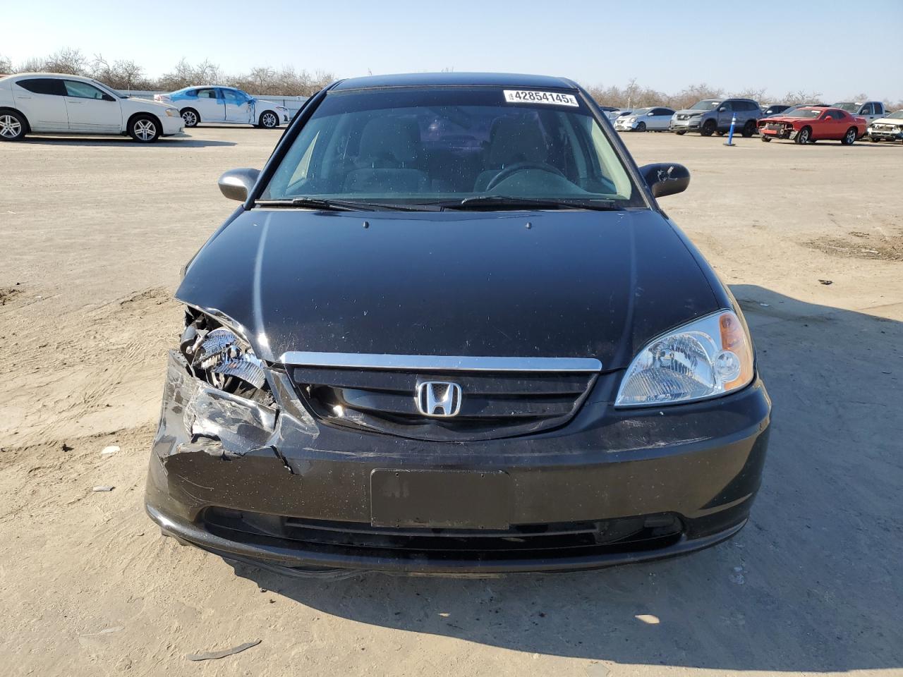 2003 Honda Civic VIN 2HGES161X3H585385 Copart auction photo, front end / side damage thumbnail 5