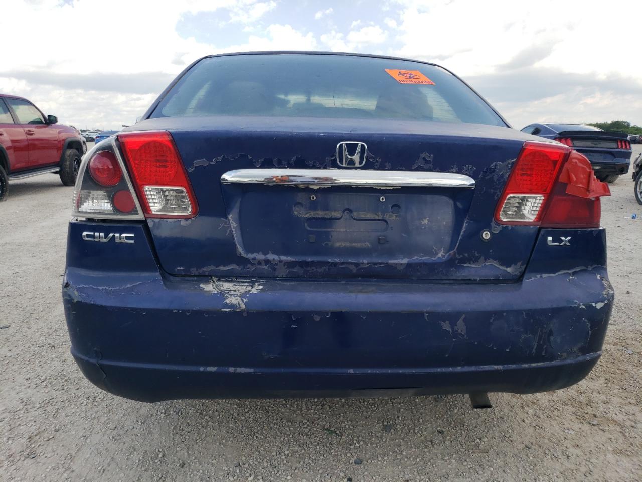 2003 Honda Civic VIN 2HGES16573H607247 Copart auction photo, front end / minor dent/scratches damage thumbnail 6