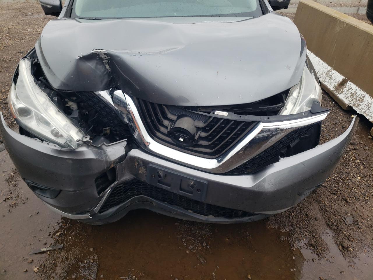 2015 Nissan Murano VIN 5N1AZ2MH6FN274087 Copart auction photo, front end damage thumbnail 11