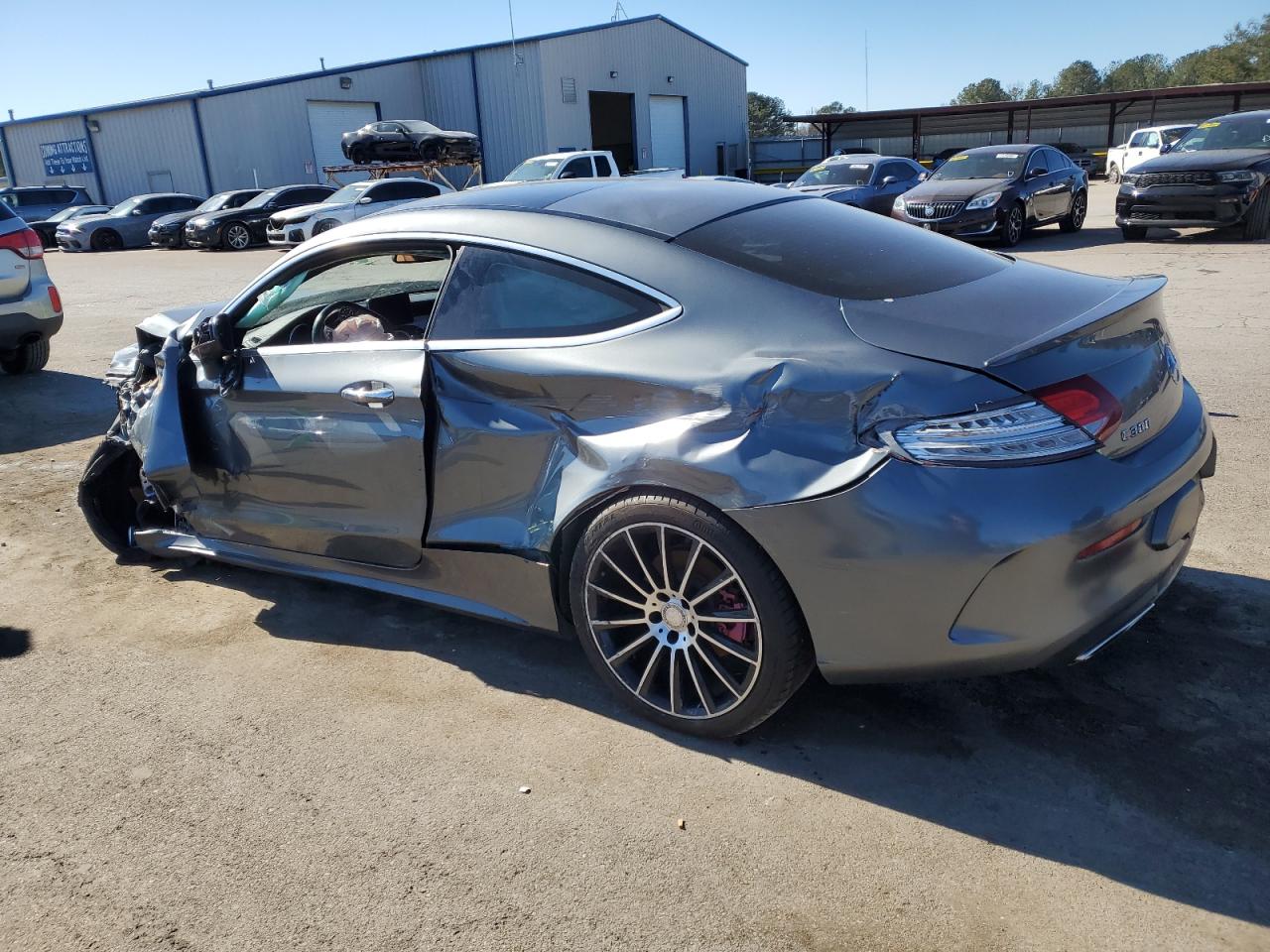 2017 Mercedes-Benz C-klasse VIN WDDWJ4JB7HF363960 Copart auction photo, all over damage thumbnail 2