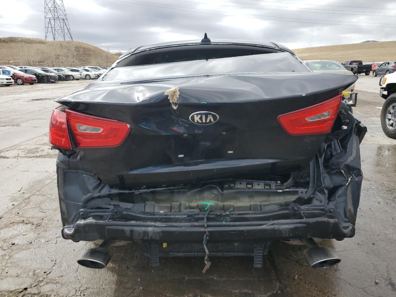2015 KIA Optima VIN 5XXGR4A77FG516712 Copart auction photo, rear end / hail damage thumbnail 6