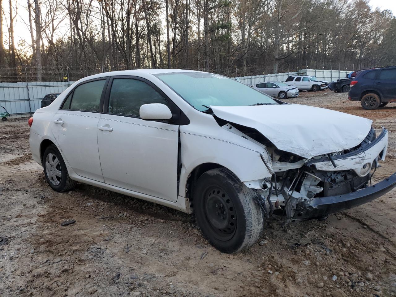 2011 Toyota Corolla VIN 2T1BU4EEXBC709150 Copart auction photo, front end / side damage thumbnail 4