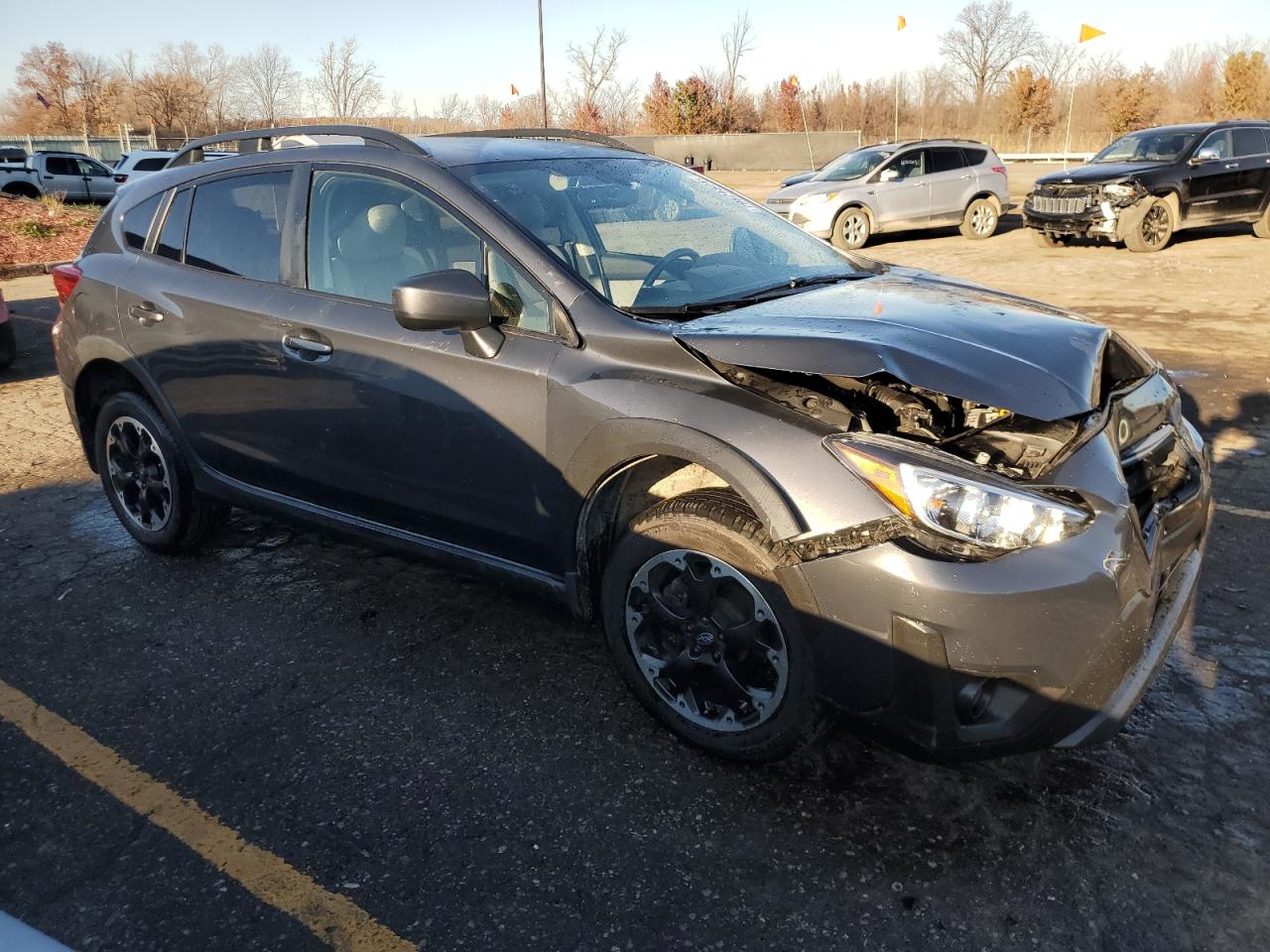 2021 Subaru XV VIN JF2GTAPC0M8367520 Copart auction photo, front end damage thumbnail 4