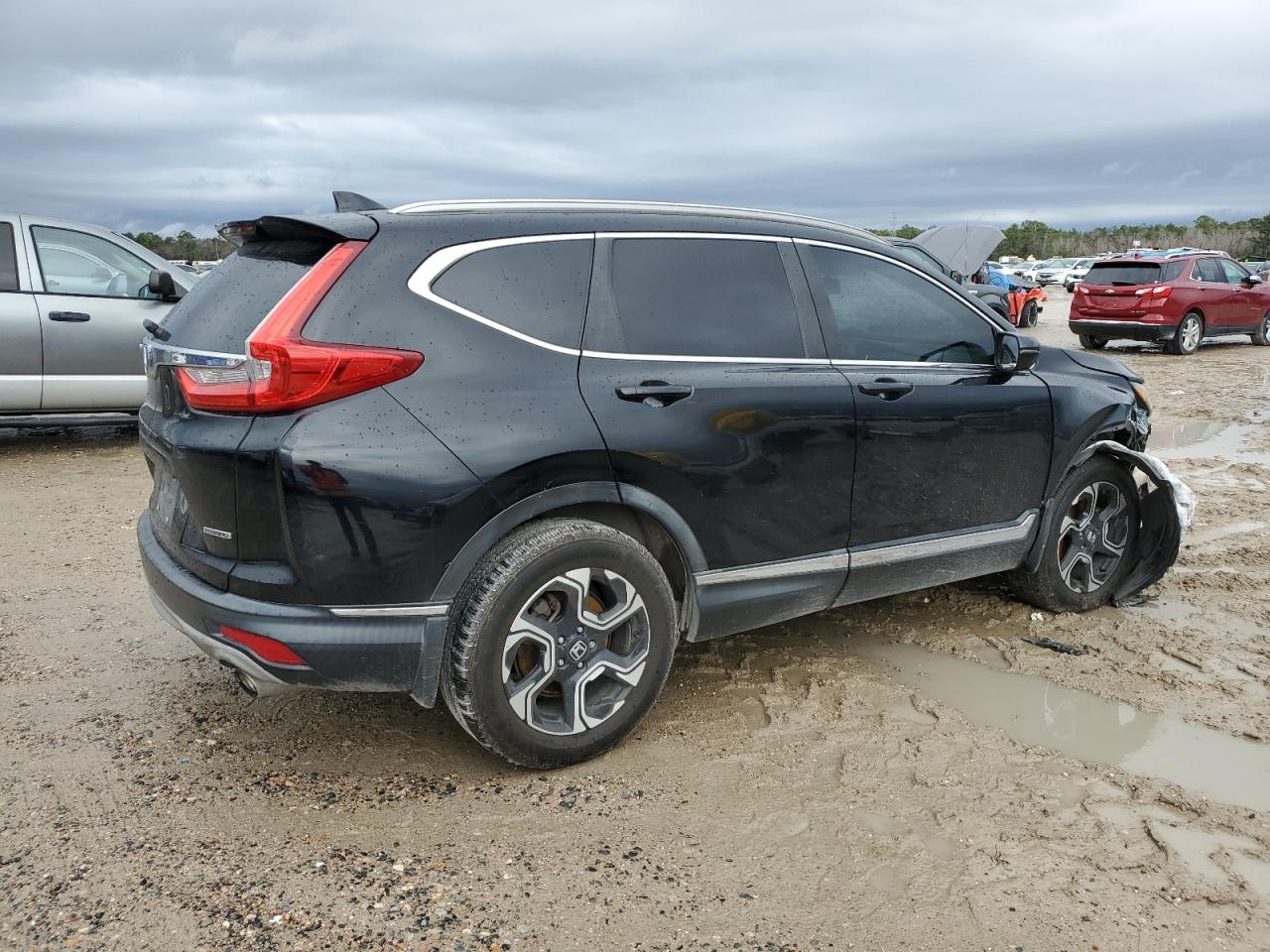 2017 Honda CR-V VIN 7FARW1H98HE036213 Copart auction photo, front end damage thumbnail 3