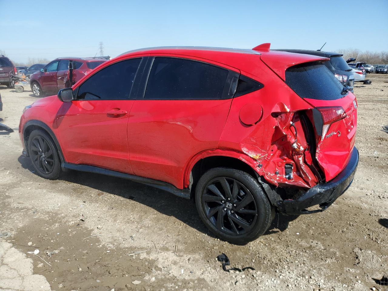2022 Honda HR-V VIN 3CZRU6H19NM734825 Copart auction photo, rear end damage thumbnail 2