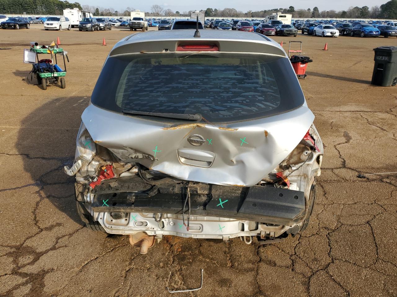 2010 Nissan Versa VIN 3N1BC1CP8AL387614 Copart auction photo, biohazard/chemical / all over damage thumbnail 6