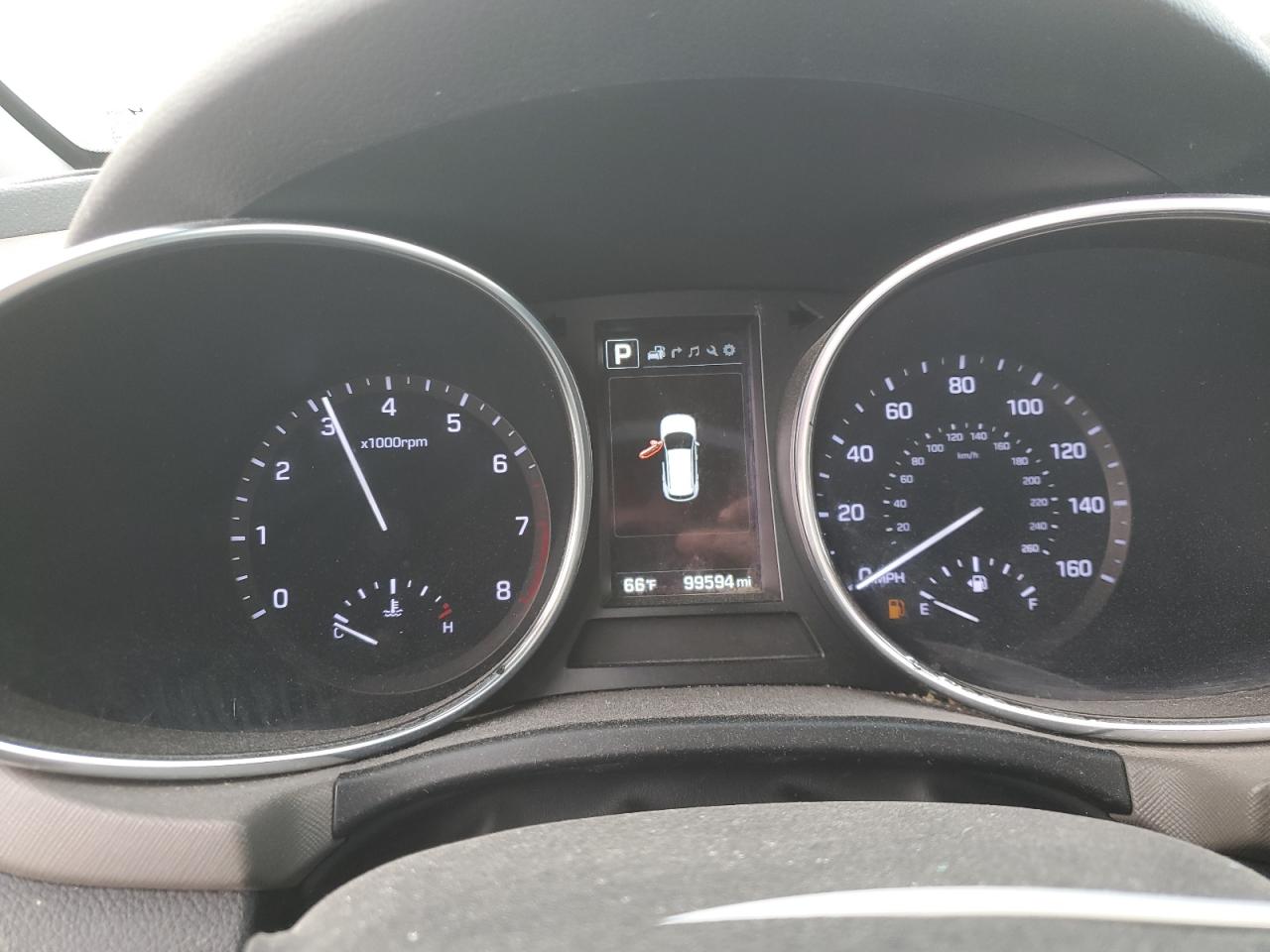 2017 Hyundai Santa Fe VIN KM8SR4HF5HU201181 Copart auction photo, front end / rear end damage thumbnail 9