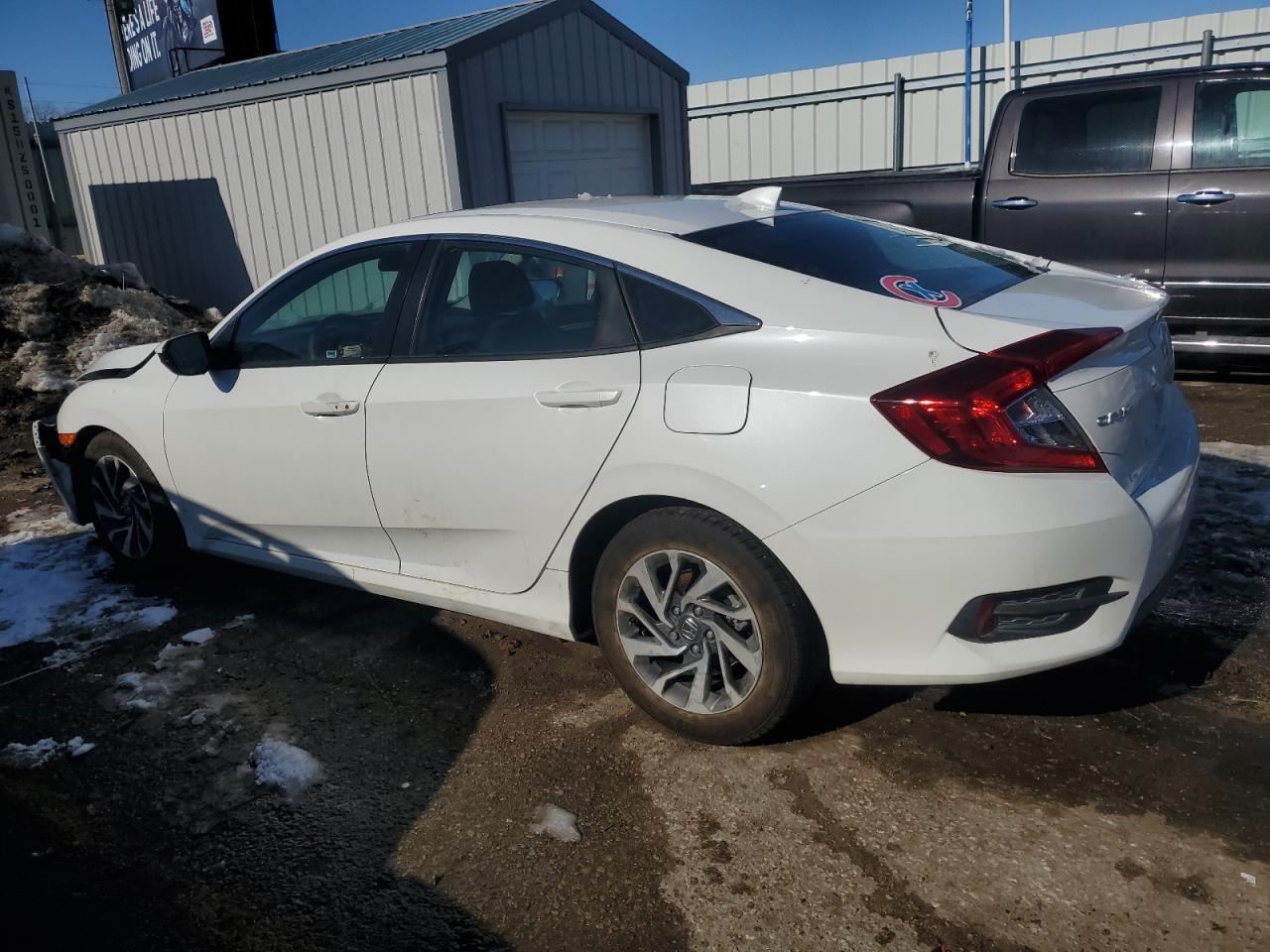 2017 Honda Civic VIN 2HGFC2F76HH553052 Copart auction photo, front end / side damage thumbnail 2