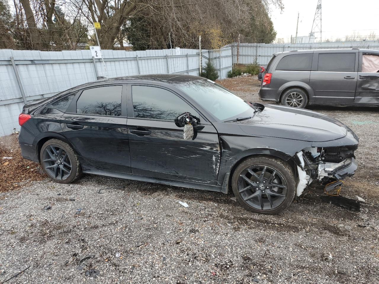 2024 Honda Civic VIN 2HGFE2F51RH113198 Copart auction photo, front end / side damage thumbnail 4