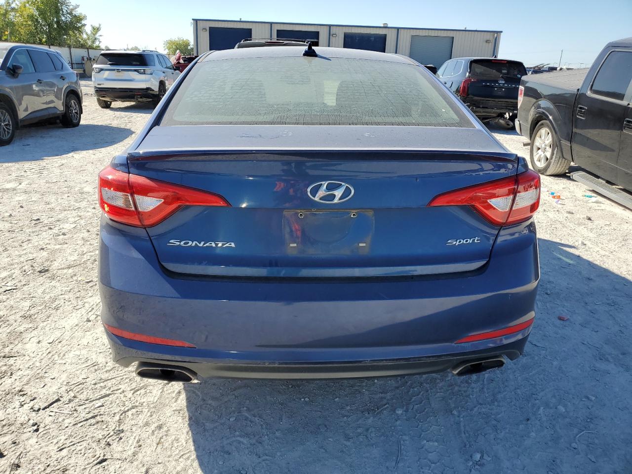 2016 Hyundai Sonata VIN 5NPE34AFXGH266579 Copart auction photo, hail / rear end damage thumbnail 6