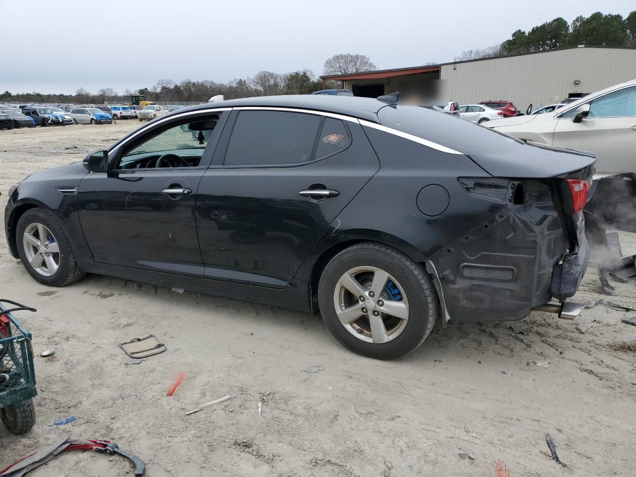 2014 KIA Optima VIN 5XXGM4A73EG320666 Copart auction photo, rear end damage thumbnail 2