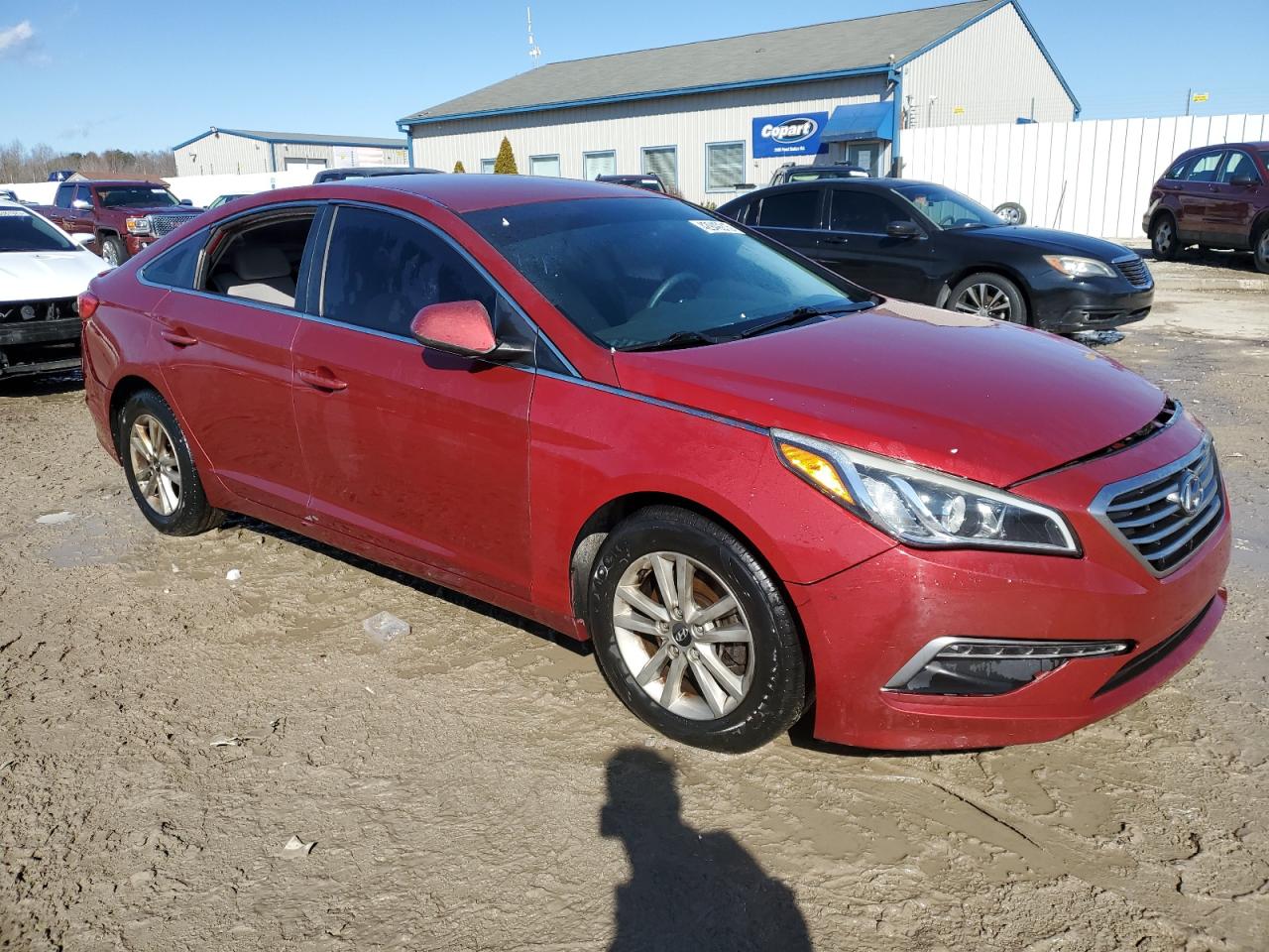 2015 Hyundai Sonata VIN 5NPE24AF4FH250167 Copart auction photo, vandalism / front end damage thumbnail 4
